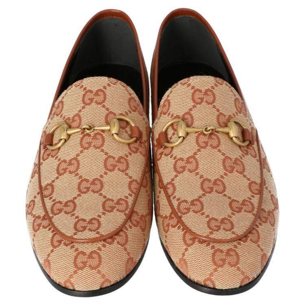 NIB Gucci Jordaan Loafers Silver Multi/ 35.5 - Picture 4 of 13